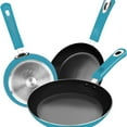 thumbnail image 1 of 3 Piece Frying Pans Nonstick for Cooking, 8 Inch, 9.5 Inch and 11 Inch Nonstick Frying Pan Set with Silicone Handle, 1 of 6