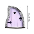 thumbnail image 5 of Fairy Door for Trees, Curved Irregular Carved Wooden Fairy Door Ornament, Miniature Fairy Garden Outdoor Decor Accessories, Fairy Elf Door Ornaments Fairy Tale Courtyard Miniature Scene Decoration, 5 of 5