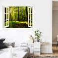 thumbnail image 3 of IDEA4WALL Wall Murals for Bedroom Fake Window View Forest Removable Wallpaper Peel and Stick Wall Stickers - 36x48 inches, 3 of 4