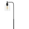 thumbnail image 5 of JONATHAN Y Axel Modern 60" Iron/Seeded Glass Farmhouse Industrial LED Floor Lamp, Black, JYL3079A, 5 of 6