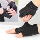 thumbnail image 3 of Guantes de ciclismo de medio dedo para hombre y mujer, ligeros, unisex Negro M, 3 of 9