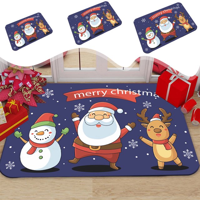 Fiudx Decoración Del Hogar Alfombras De Cocina Navideñas, Alfombra De Suelo De Cocina De Gnomo Navideño, Alfombrillas De Cocina Antideslizantes Para Suelo, Decoraciones Navideñas Para Vacaciones De I