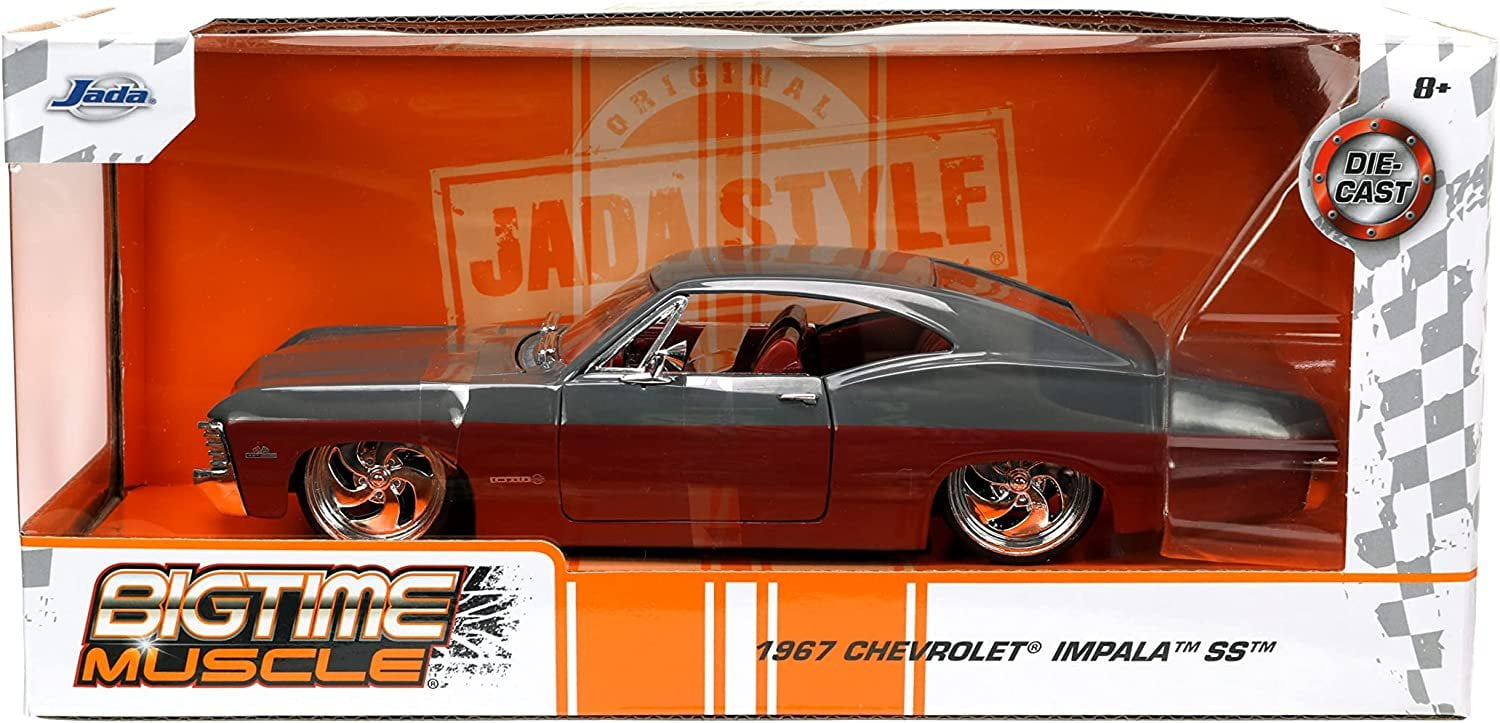 1967 Chevrolet Impala SS Gray and Burgundy with Burgundy