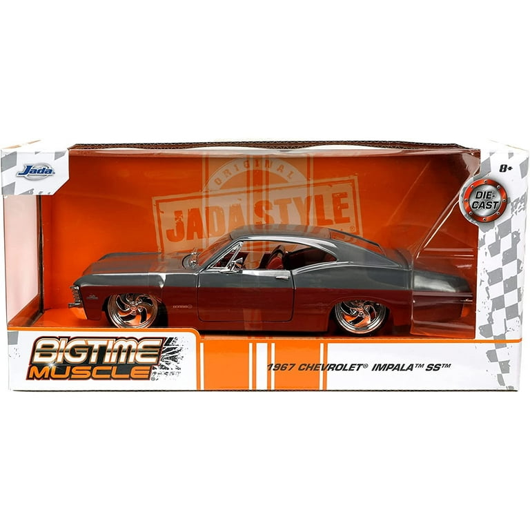 1967 Chevrolet Impala SS Gray and Burgundy with Burgundy