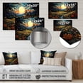 thumbnail image 4 of Designart "Countryside Charm At Night" Landscapes Metal Art Print, 4 of 5