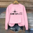 thumbnail image 3 of Merry Christmas Sweatshirts for Women Holiday Sweater Graphic Oversize Crew Neck Long Sleeve Pullover, 3 of 5