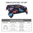 thumbnail image 3 of Zufioo Cartoon Dinosaur Print Square Decorative Tablecloth, Wrinkle-resistant, Waterproof and Oil-resistant Tablecloth Coffee Table Cloth, Suitable for Restaurants-60"x60", 3 of 8