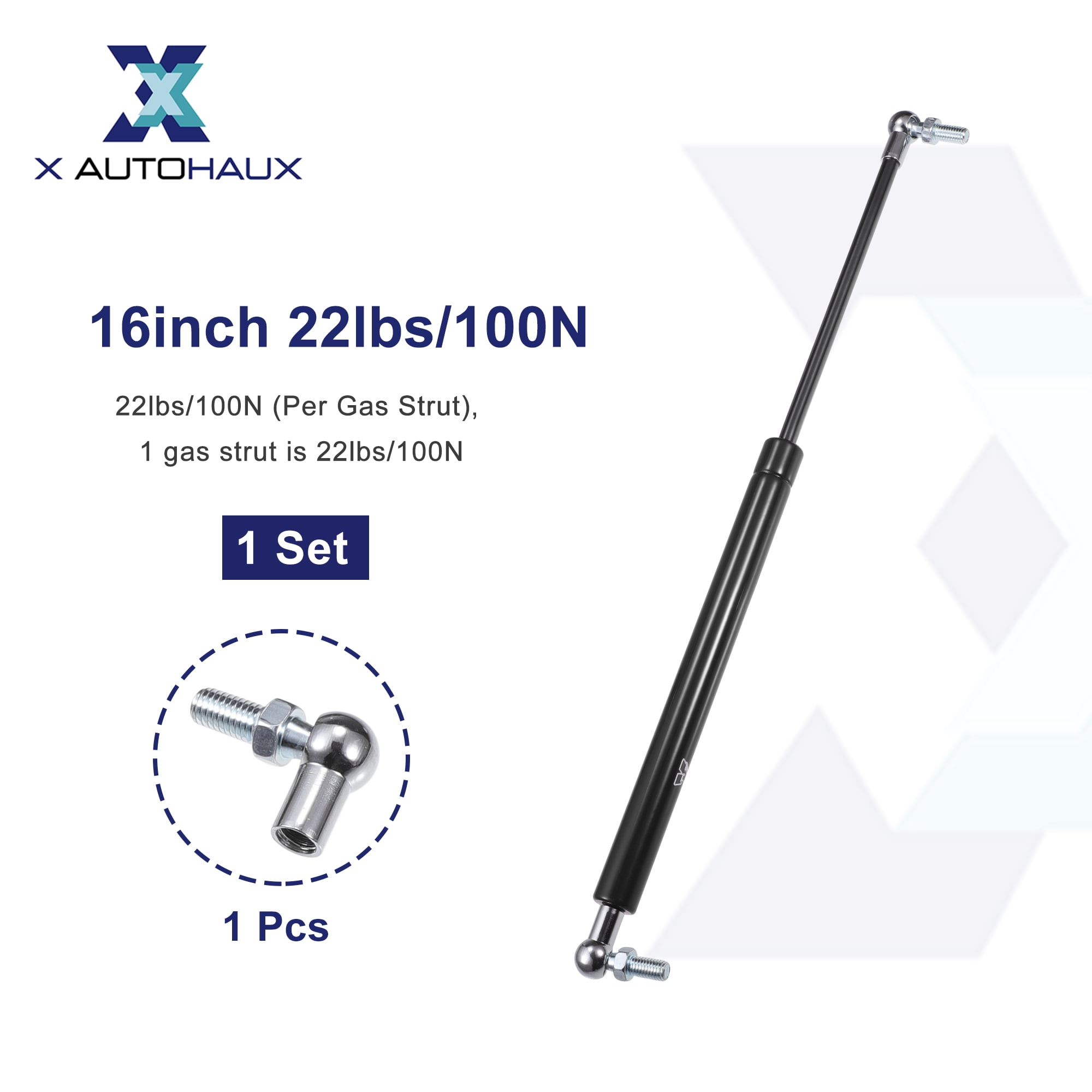 Unique Bargains 16inch Black Lift Supports Struts Gas Spring with Mounting Bracket 22lb