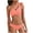 Pink, variant on Swimsuits for Women Two Piece Womens Women Sexy Solid With Chest Pad Without Underwire Bikini Two-shoulder Split Swimsuit