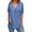 Blue, variant on AKOEE Linen Tunic Tops for Women Loose Fit Button V Neck Short Sleeve T-Shirts Lightweight Casual Tees (XL, Yellow)