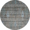 thumbnail image 2 of Addison Rugs Mayfield Premium Machine Washable Transitional Floral Brown Round Rug, 8' x 8', 2 of 6