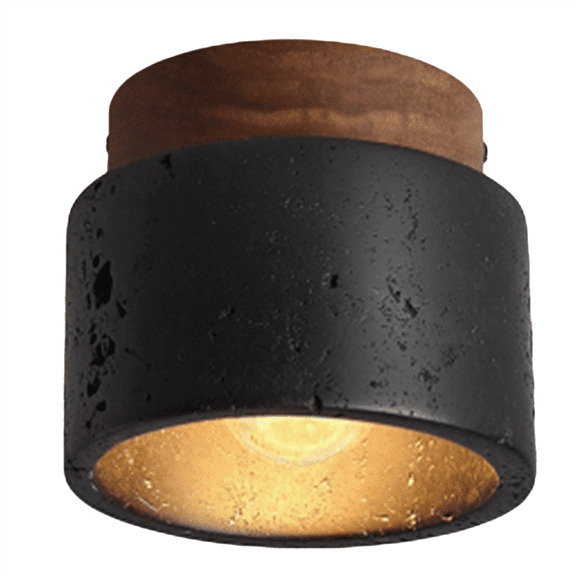 Japanese Style Wabi-Sabi Ceiling Light E27 Three Color Dimming for Kitchen Hallway Living Room Study Hall Tea Room B