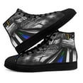 thumbnail image 4 of Jesus Christian Rainbow Thin Line High Top Canvas Shoes Sneakers Black Size 11, 4 of 7