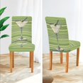 thumbnail image 3 of Yayeee 2 Pack Dining Chair Covers Stretch Parson Chairs Slipcovers Seat Protector, Green Martini Glass, 3 of 6