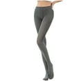 thumbnail image 1 of ShomPort Womens Yoga Leggings Ribbed High-Waisted Ribbed Soft Outdoor Breathable Keep Warm Cozy Basic Layer Footed Tights, 1 of 6