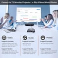 thumbnail image 4 of 4K HD Digital Media Player, TV MP4 Video Player for USB Drive/Micro SD Card, Auto Playback, Digital Signage, H.265/HEVC, Optical/HDMI/AV Output, Grey, 4 of 5