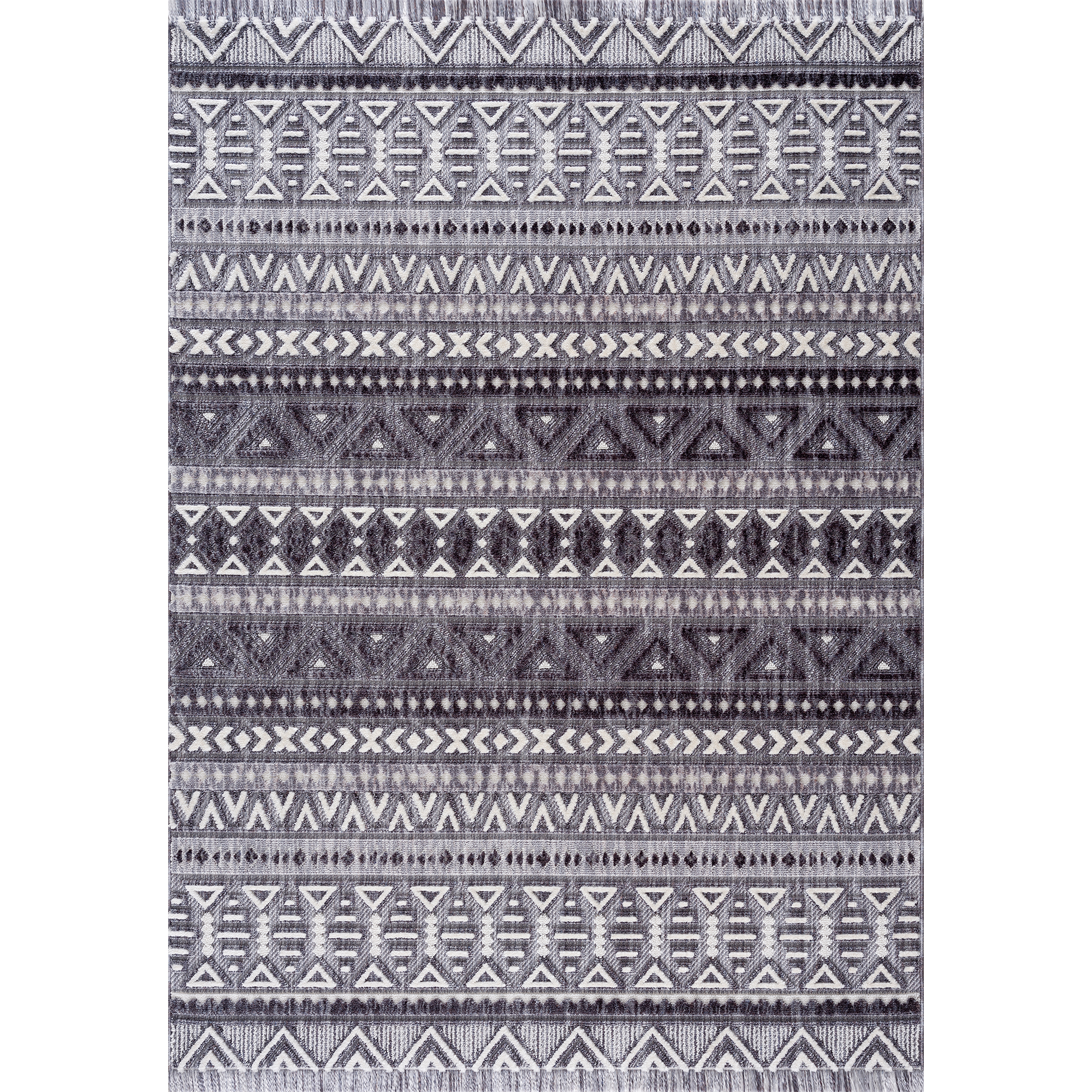 United Weavers Keya Taima Transitional Distressed Area Rug, Grey, 7'10" x 10'6"