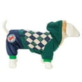 thumbnail image 3 of CUECUEPET Hoodie Cotton Gender Neutral Jacket for Small to Medium Sized Dogs (Green / Blue Plaid) [Multiple Sizes Available], 3 of 5