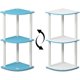 thumbnail image 3 of 5 Tier Corner Display Rack Multipurpose Shelving Unit, Dark Cherry/Black, 3 of 8