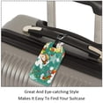 thumbnail image 3 of Square 2Pack PU Leather Cute Snowman Cruise Luggage Tag with Privacy Cover and Name ID Tag for Travel Handbags Backpacks Luggage Tags, 3 of 6