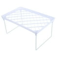 thumbnail image 4 of Set of 2 Iron Art Elevator Storage Shelves Shelving Rack White, 4 of 8