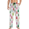 thumbnail image 7 of Men's Pajama Pants with Pockets Christmas Printed Mid Waisted Casual Pants with Drawstring and Lightweight Pants Lounge Bottoms Soft Sleepwear, 7 of 7