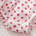 thumbnail image 6 of JUMEYU Newborn Bodysuit Baby Girl Baby-Girls One-Pack Short Sleeve Shoulder Bodysuits for Baby Girls 0 3 6 9 12 18 24 Months (Watermelon Red,6-12 Months), 6 of 6