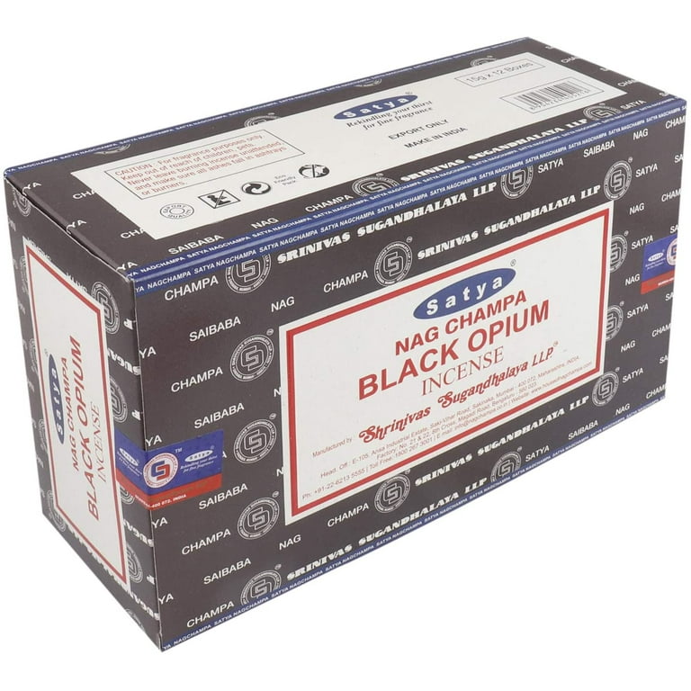 Satya Black Opium Incense 15 Grams Satya Black Opium Incense 15 Grams