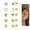 Gold, variant on 8Pairs Hypoallergenic Flat Back Stud Earrings for Women Men Ball Opal Cubic ZirconiaScrew Back Cartilage Earrings