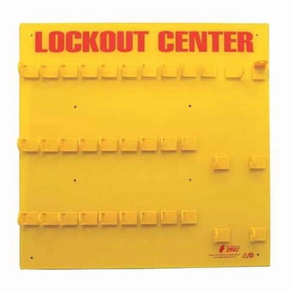 Zing Lockout Board,Unfilled,23-1/2 In W 7116E