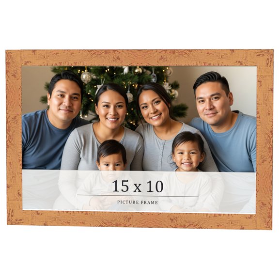 15x10 Frame Beige Real Wood Picture Frame Width 1.25 inches | Interior Frame Depth 0.5 inches |