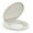 Almond, variant on M optimized Toilet Seat, Plastic Toilet Seat With Soft Close, Never Loosen, Easy Clean, 17inch / 19inch Round Toilet Seat, Elongated Toilet Seat