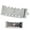 Nickel, variant on Small No Nail Sawtooth Picture Hangers - Black Plated 10-Pack
