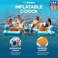 thumbnail image 2 of Solstice Original Inflatable Floating C-Dock Platform 11' Water Mat Lounger, 2 of 6