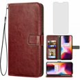 thumbnail image 1 of Mobile Phone Cover for oneplus-6, Premium Flip Leather Wallet Mobile Phone Cover, 3 Card Slot Stand Function Magnetic Closure, 1 of 7