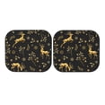thumbnail image 7 of Kll Christmas Gold Deers1 Windshield Sun Shade 2-Piece Foldable Car Front Window Sunshade For Most Sedans Suv Truck- Small, 7 of 7