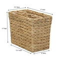 thumbnail image 2 of Household Essentials Side by Side Magazine Rack, Natural Hyacinth, 2 of 7