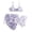 Purple, variant on Gunia Swimming Suit For Girls Summer Tie Dye Print Bikini Top With Shorts Skirt Three Piece Outfit Bathing Suits Swimsuits For Beach Pool 12-16 Years
