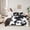 Brown White 51, variant on jejeloiu Cattle Hide Bedding Comforter Set 7pcs,Cow Print Queen Bedding Sets,Aztec Geometric Stripes Queen Sheet Sets,Breathable Bedroom Decor Reversible