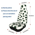 thumbnail image 6 of Haiem Abstract Green Polka Dot Printed Car Seat Covers Set of 2, Universal Fit Car Seat Covers,Protective Seat Covers,Comfortable Car Seat Covers, Easy Installation Seat Covers, 6 of 9