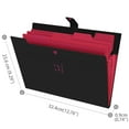 thumbnail image 2 of Stretchable, Fits A4 & Letter Sizes Polypropylene File Folder with 5 Compartments, 2 of 6