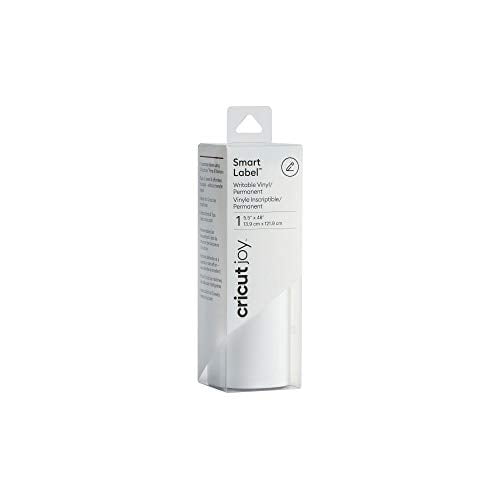 Cricut Joy Smart Label Writable Vinyl - Adhesive Decal Roll - 5.5' x 48' - DIY Label Making for Home Organization, Wedding Labels, Address Labels