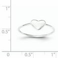 thumbnail image 2 of 925 Sterling Silver Polished Heart Ring Size 8, 2 of 5