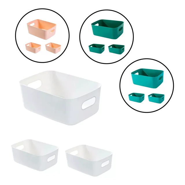 Canasta Caja Organizador Cesto Almacenamiento Multiusos 3pzs