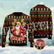 thumbnail image 2 of Suéter feo de punto divertido de Navidad de algodón con diseño de Papá Noel para mascotas, jersey informal vintage de invierno estilo Harajuku, jersey retro de manga larga con impresión 3D, 2 of 5