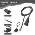 thumbnail image 2 of E16 Waterproof Connector Network Switch Coupler Snap-on Straight Molded MalePlug 1Meter, 2 of 9