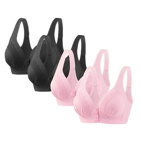 Popular Picks  3PC Women s No Steel Ring Lactation Bra  Back Adjustment Yoga Bra  Seamless Running Bra  Sports Bra  Supportive Nursing Bra  Comfortable Workout Bra  Seamless Swim Bra | Pink M