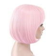 thumbnail image 2 of Onedor 10" Short Straight Hair Flapper Cosplay Costume Bob Wig (T1911 - Light Pink), 2 of 7