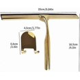thumbnail image 5 of Stainless Steel Shower Scraper Glass Window Scraper Bathroom Scraper Non-slip Door Mirror Car Glass Cutting Handle With Hook, Golden Shower Scraper, 5 of 5