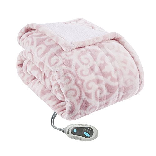Details about   Beautyrest Ultra Soft Sherpa Berber Fleece Electric Poncho Wrap Blanket Heated T 